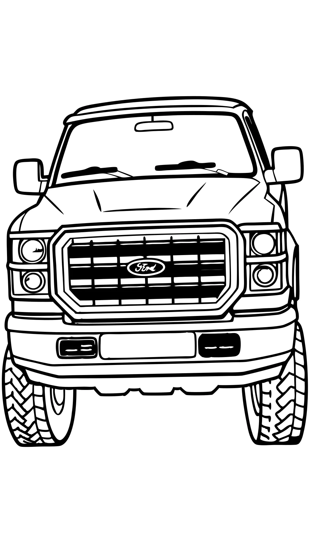 coloring pages ford trucks